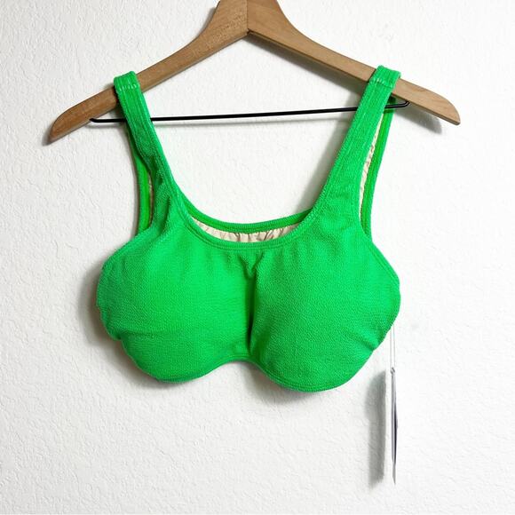 PILYQ KIWI REEF RING SIDE HALTER SIDE D OR 14-16 BIKINI TOP ONLY BRAND NEW - Picture 4 of 10